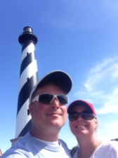Hatteras lighthouse J & W selfie