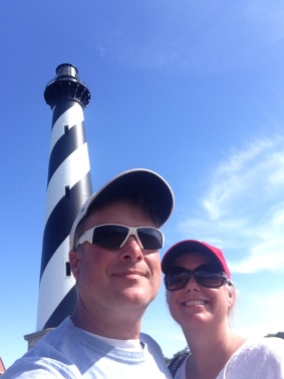 Hatteras lighthouse J & W selfie